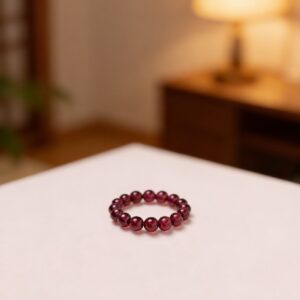 Anel de Granata Natural - Vitalidade, Proteção e Energia Positiva