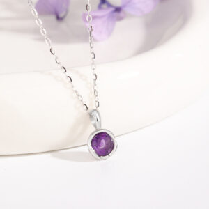 Pingente de Ametista e Citrino Natural - Clareza Mental, Prosperidade e Energia Positiva